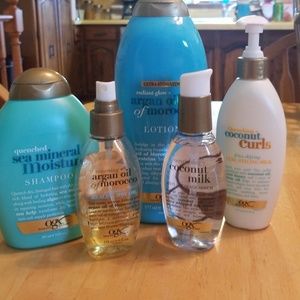 Lot of OGX simple and pure beauty products